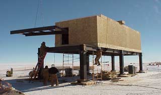 the RF building under construction