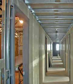the A1 second floor hallway in November 2001