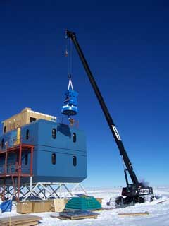 lifting the telescope mount