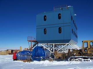 BICEP telescope mount outside of DSL