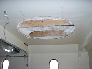 hole in the ceiling for the telescope mount