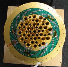 top view of the focal plane