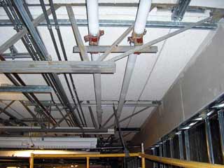 lighting and insulated glycol piping