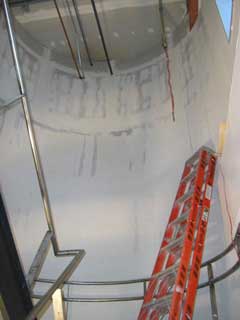 stairwell wall finishing