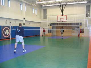 volleyball in the gym
