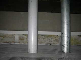 conduits above the first floor doors