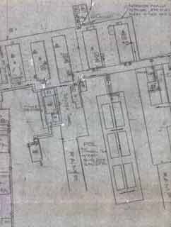 partial image of a 1974 utility site plan