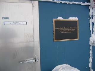 the plaque outside the main entrance