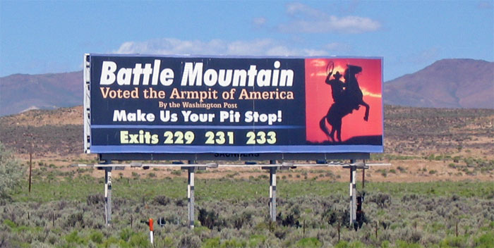 Armpit of America billboard