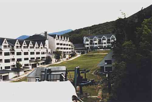 resort viewed from the cable car