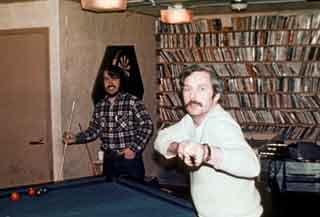 the sattrack guys playing pool