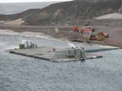 the Modular Causeway System at McMurdo in January 2012