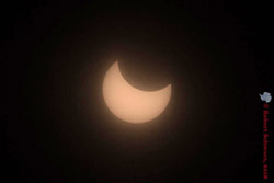 partial solar eclipse at Pole