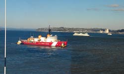 the Polar Star heads out of port