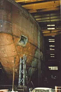 port side of the LMG hull