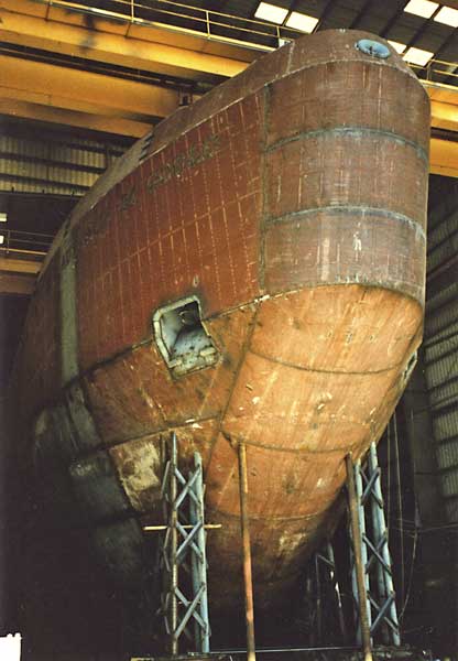 hull section under construction