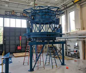 the BICEP Array telescope mount structure