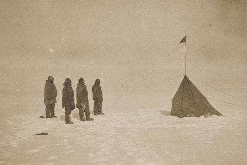 Amundsen and crew at Pole in 1911