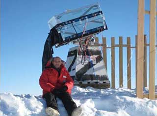 Dr. Jefferies at Pole in January 2008