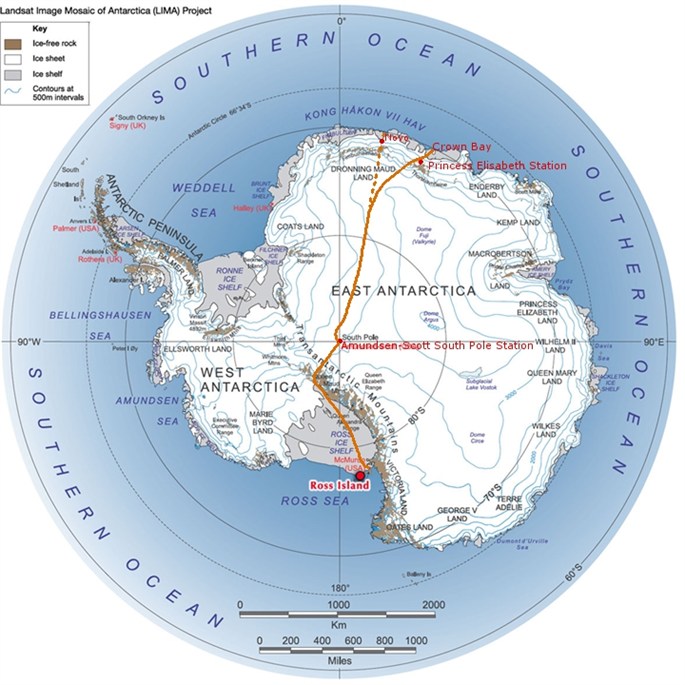 original expedition route map