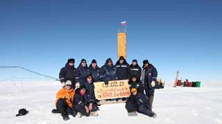 Russian drill crew at Lake Vostok
