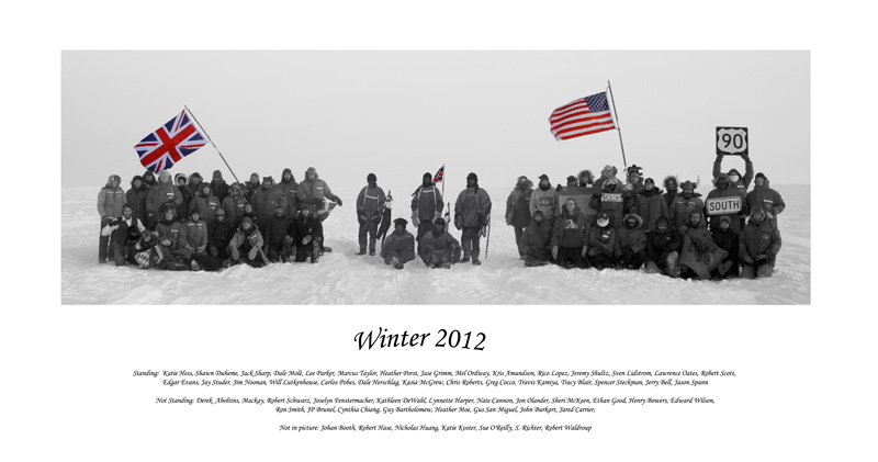 2012 South Pole winterover group photo