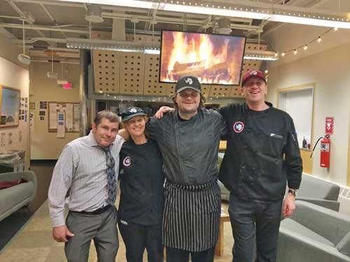 the kitchen crew that made the midwinter dinner possible