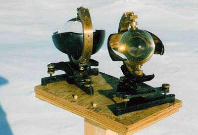 Campbell-Stokes sunshine recorders