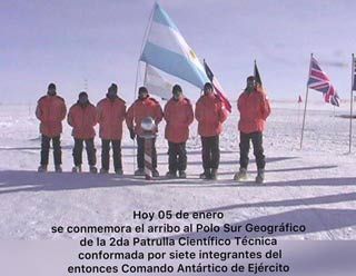 Argentine snowmobile team