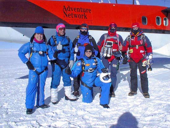 the ill-fated skydiving group at Pole just before their fatal jump