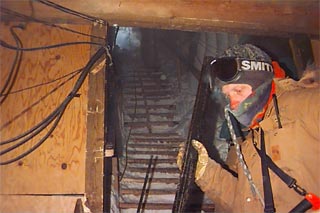 Scott Smith at the bottom of the Holy Stairs