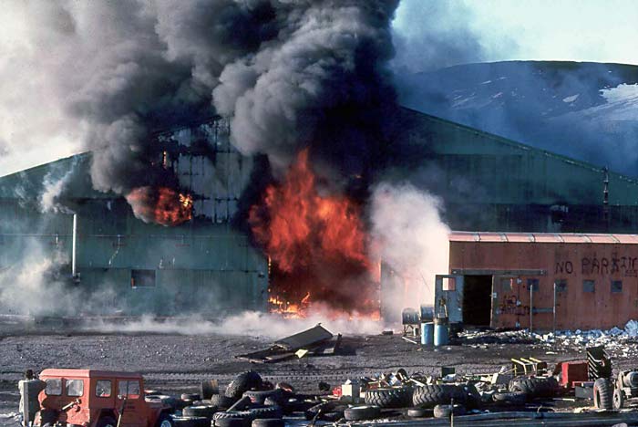 the McMurdo garage fire