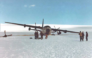a view shortly after the aircraft was evacuated