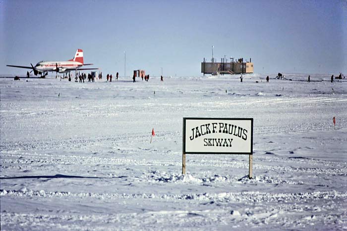 the Jack F. Paulus skiway sign