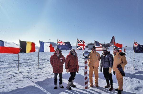 Prince Edward and party at Pole