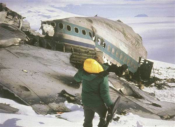 TE901 wreckage on Mt. Erebus