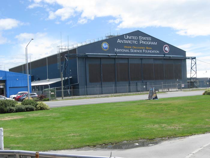 The USAP hangar at Christchurch airport