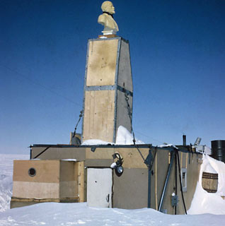 looking southeast at the main building