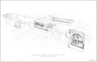 The Pole nuclear power plant as planned in 1960