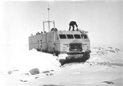 Russian snow traverse vehicle