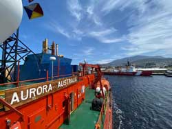 two Antarctic icebreakers in Hobart