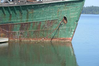 the starboard bow