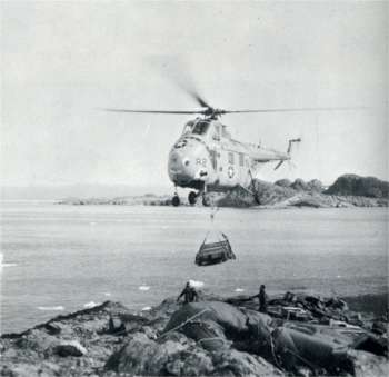 one of the Edisto's helicopters