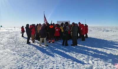 Pole marker ceremony