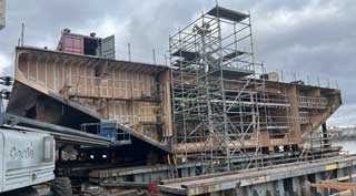 will this idea float new barge pier under construction in Portland, OR