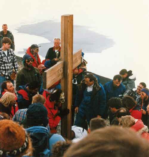 setting the cross